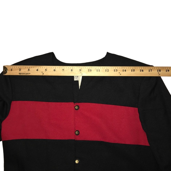 Kathie Lee Red Black Lightweight Pantsuit - Women’s Size 12 - NEW - Picture 5 of 14